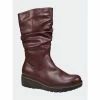 GC SHOES Dange Burgundy Wedge Boot Boots