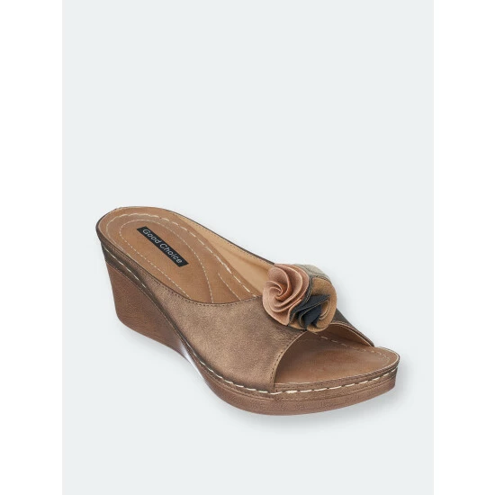 GC SHOES Sydney Bronze Wedge Sandals 3 GC SHOES Sydney Bronze Wedge Sandals