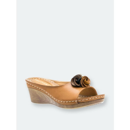GC SHOES Sydney Tan Wedge Sandals 3 GC SHOES Sydney Tan Wedge Sandals