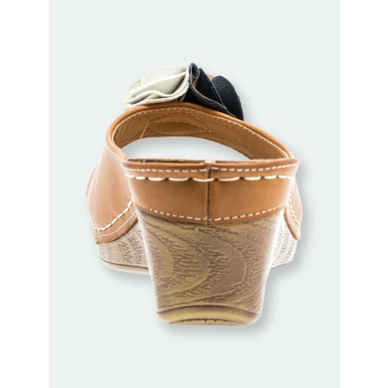 GC SHOES Sydney Tan Wedge Sandals 5 GC SHOES Sydney Tan Wedge Sandals - Image 3