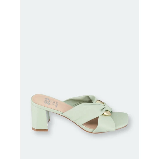 GC SHOES Zane Green Heeled Sandals 4 GC SHOES Zane Green Heeled Sandals - Image 2