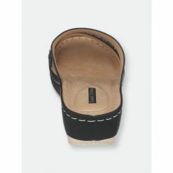 GC SHOES Tera Black Wedge Sandals -GC SHOES Shop unnamed file 178