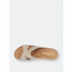 GC SHOES Gisele Gold Wedge Sandals -GC SHOES Shop unnamed file 193