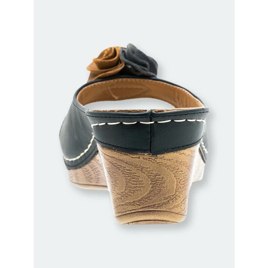 GC SHOES Sydney Black Wedge Sandals 5 GC SHOES Sydney Black Wedge Sandals - Image 3