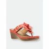 GC SHOES Flora Coral Wedge Sandals -GC SHOES Shop unnamed file 231