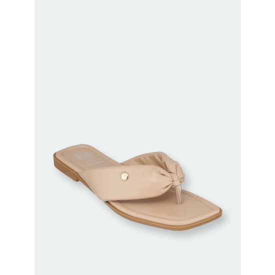 GC SHOES Reid Nude Flat Sandals 3 GC SHOES Reid Nude Flat Sandals