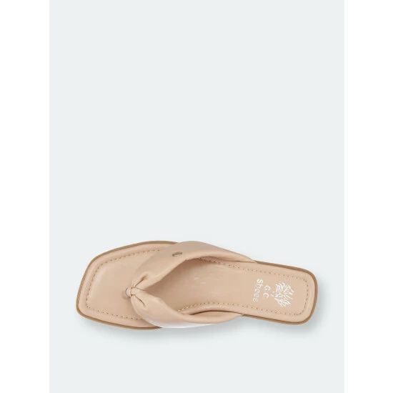 GC SHOES Reid Nude Flat Sandals 6 GC SHOES Reid Nude Flat Sandals - Image 4