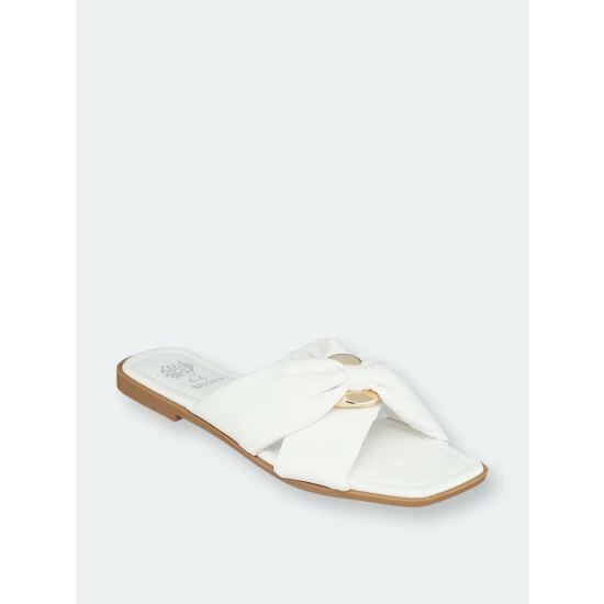 GC SHOES Perri White Flat Sandals 3 GC SHOES Perri White Flat Sandals