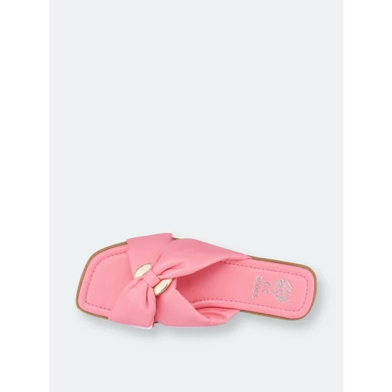GC SHOES Perri Hot Pink Flat Sandals 6 GC SHOES Perri Hot Pink Flat Sandals - Image 4