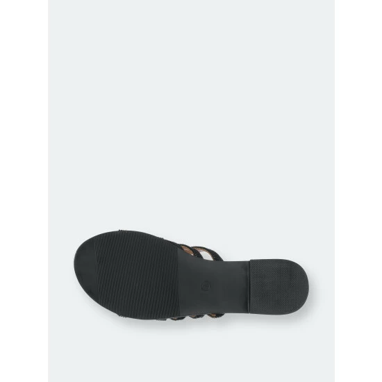 GC SHOES Sage Black Flat Sandals 7 GC SHOES Sage Black Flat Sandals - Image 5