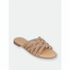 GC SHOES Sage Rose Gold Flat Sandals