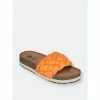 GC SHOES Lesley Orange Footbed Sandals -GC SHOES Shop unnamed file 287