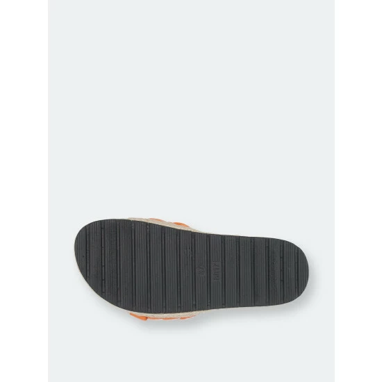 GC SHOES Lesley Orange Footbed Sandals 7 GC SHOES Lesley Orange Footbed Sandals - Image 5