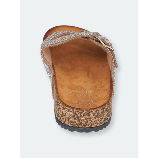 GC SHOES Holly Rose Gold Footbed Sandals 5 GC SHOES Holly Rose Gold Footbed Sandals - Image 3