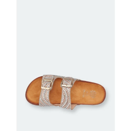 GC SHOES Holly Rose Gold Footbed Sandals 6 GC SHOES Holly Rose Gold Footbed Sandals - Image 4