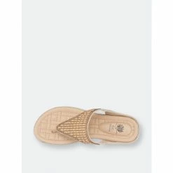 GC SHOES Jamm Gold Flat Sandals -GC SHOES Shop unnamed file 300