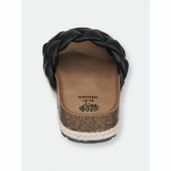 GC SHOES Lesley Black Footbed Sandals -GC SHOES Shop unnamed file 304