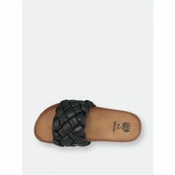 GC SHOES Lesley Black Footbed Sandals -GC SHOES Shop unnamed file 305
