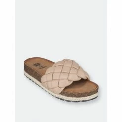 GC SHOES Lesley Nude Footbed Sandals