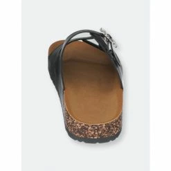 GC SHOES Claudia Black Footbed Sandals 8 GC SHOES Claudia Black Footbed Sandals -GC SHOES Shop unnamed file 318