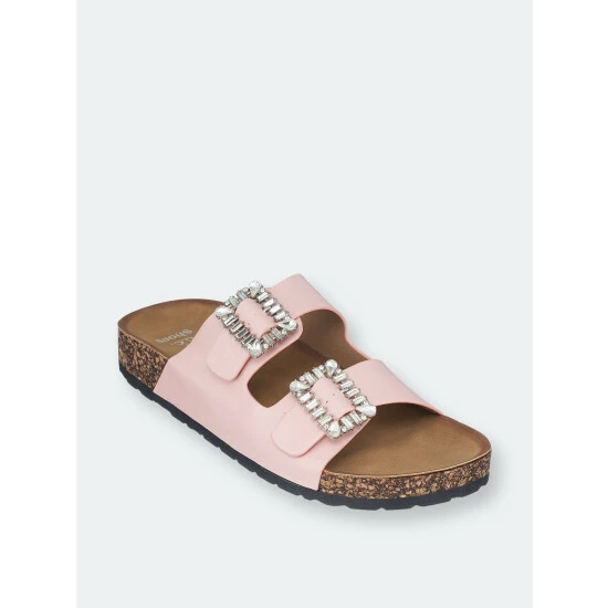 GC SHOES Claudia Blush Footbed Sandals 3 GC SHOES Claudia Blush Footbed Sandals