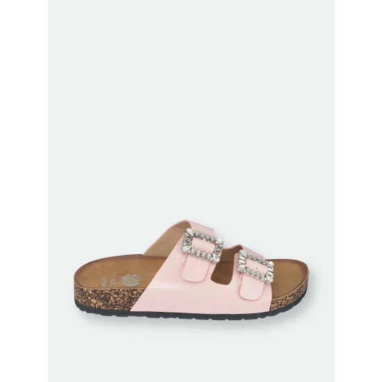 GC SHOES Claudia Blush Footbed Sandals 4 GC SHOES Claudia Blush Footbed Sandals - Image 2