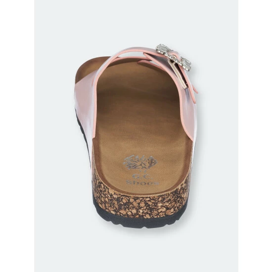 GC SHOES Claudia Blush Footbed Sandals 5 GC SHOES Claudia Blush Footbed Sandals - Image 3