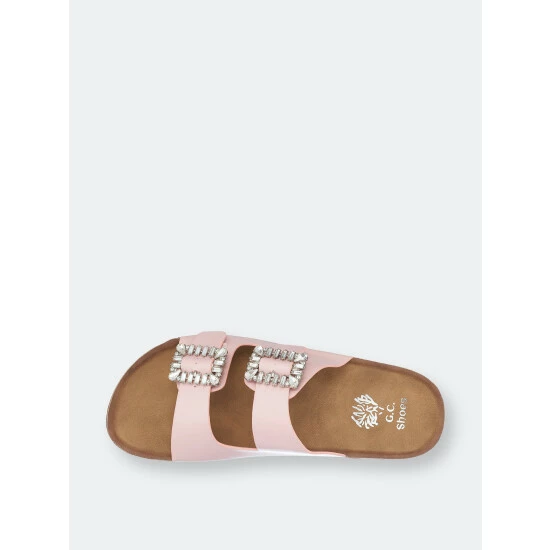 GC SHOES Claudia Blush Footbed Sandals 6 GC SHOES Claudia Blush Footbed Sandals - Image 4