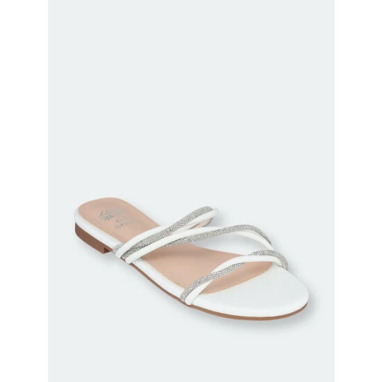 GC SHOES Ceela White Flat Sandals 3 GC SHOES Ceela White Flat Sandals
