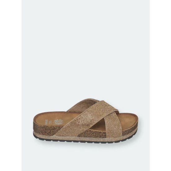 GC SHOES Ariane Gold Footbed Sandals 4 GC SHOES Ariane Gold Footbed Sandals - Image 2