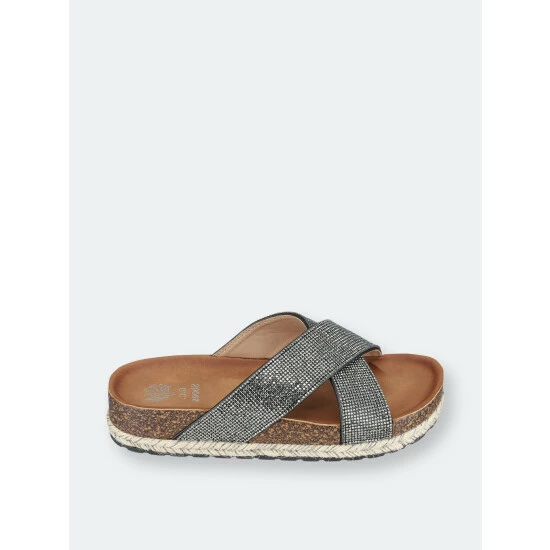 GC SHOES Ariane Black Footbed Sandals 4 GC SHOES Ariane Black Footbed Sandals - Image 2