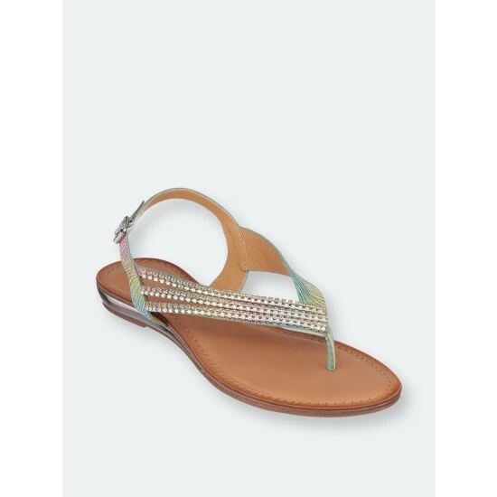 GC SHOES Mabel Multi Flat Sandals Multicolor 3 GC SHOES Mabel Multi Flat Sandals Multicolor