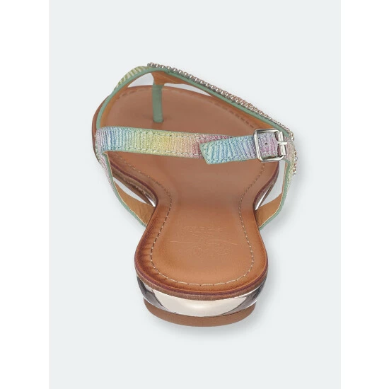 GC SHOES Mabel Multi Flat Sandals Multicolor 5 GC SHOES Mabel Multi Flat Sandals Multicolor - Image 3