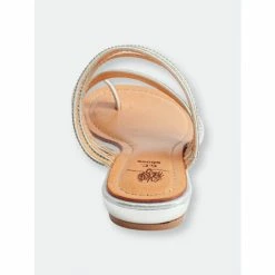 GC SHOES Harmonie Silver Flat Sandals -GC SHOES Shop unnamed file 380