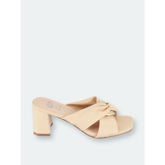 GC SHOES Zane Natural Heeled Sandals 4 GC SHOES Zane Natural Heeled Sandals - Image 2