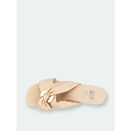 GC SHOES Zane Natural Heeled Sandals 6 GC SHOES Zane Natural Heeled Sandals - Image 4