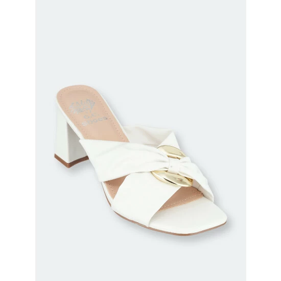 GC SHOES Zane White Heeled Sandals 3 GC SHOES Zane White Heeled Sandals