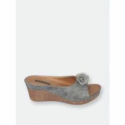 GC SHOES Sydney Pewter Wedge Sandals 9 GC SHOES Sydney Pewter Wedge Sandals -GC SHOES Shop unnamed file 404