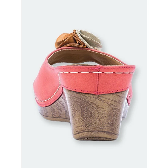 GC SHOES Sydney Coral Wedge Sandals 5 GC SHOES Sydney Coral Wedge Sandals - Image 3