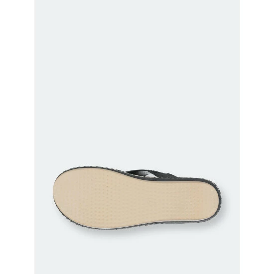 GC SHOES Kiara Black Wedge Sandals 7 GC SHOES Kiara Black Wedge Sandals - Image 5