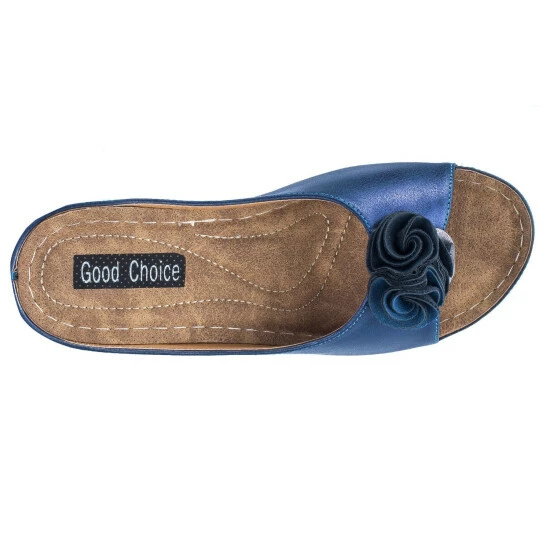 GC SHOES Sydney Navy Wedge Sandals 6 GC SHOES Sydney Navy Wedge Sandals - Image 4