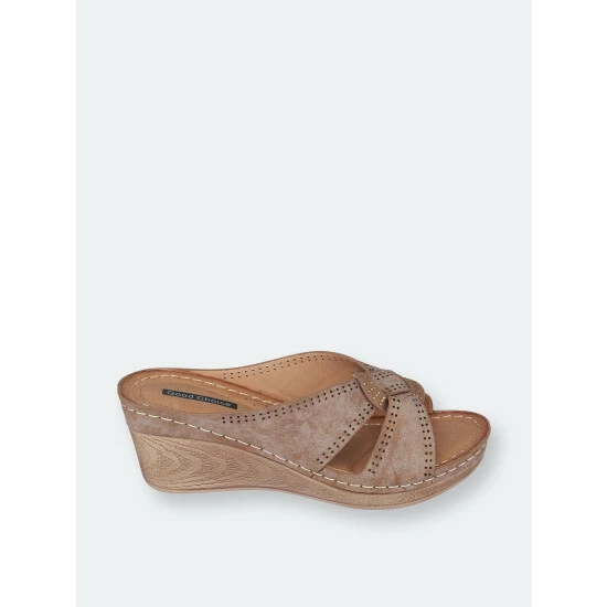 GC SHOES Gisele Bronze Wedge Sandals 4 GC SHOES Gisele Bronze Wedge Sandals - Image 2