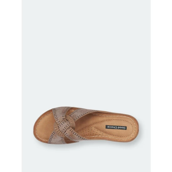 GC SHOES Gisele Bronze Wedge Sandals 6 GC SHOES Gisele Bronze Wedge Sandals - Image 4