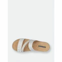 GC SHOES Tera Silver Wedge Sandals -GC SHOES Shop unnamed file 454