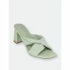 GC SHOES Dara Green Heeled Sandals -GC SHOES Shop unnamed file 489