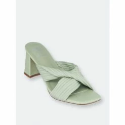 GC SHOES Dara Green Heeled Sandals