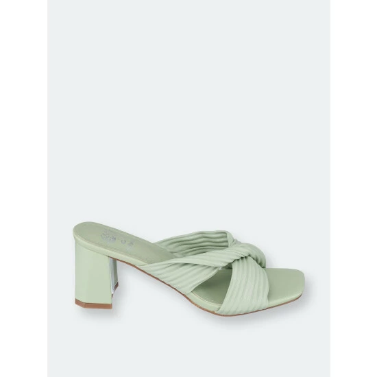 GC SHOES Dara Green Heeled Sandals 4 GC SHOES Dara Green Heeled Sandals - Image 2