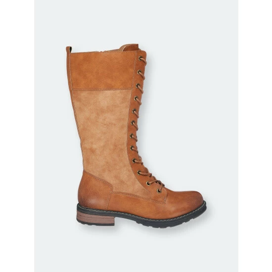 GC SHOES Hanker Combat Boots In Cognac 4 GC SHOES Hanker Combat Boots In Cognac - Image 2