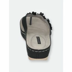 GC SHOES Ammie Black Wedge Sandals -GC SHOES Shop unnamed file 501