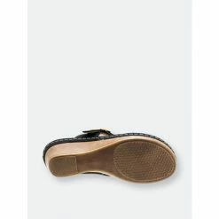 GC SHOES Flora Black Wedge Sandals -GC SHOES Shop unnamed file 508